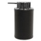 Soap Dispenser, Round, Made From Faux Leather In Wenge Finish